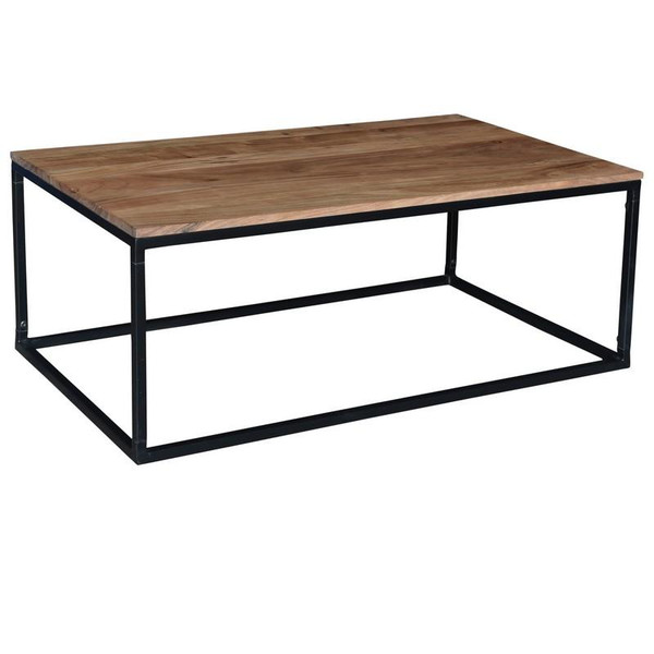 43X24X16"H Wood/Iron Coffee Table EVFNR1073 By Crestview