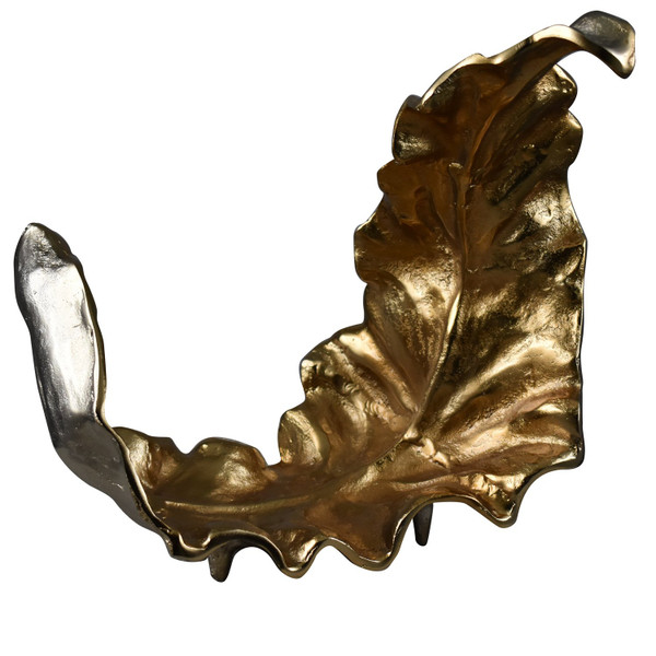 Willow Med. Two Toned Sculptural Leaf CVDZEN003 By Crestview