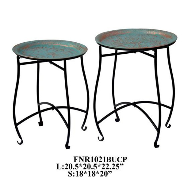 Set Of 2 Table FNR1021BUCP By Crestview