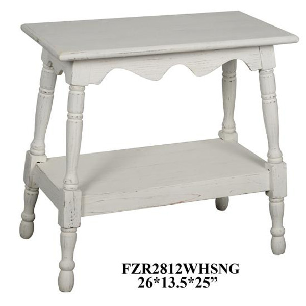 26X13.5X25 Side Table FZR2812WHSNG By Crestview
