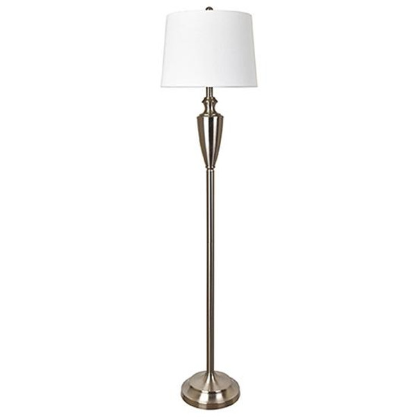 60"Th Metal Floor Lamp AER879BNSNG By Crestview