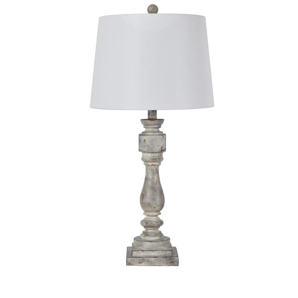 29 " Poly Resin Table Lamp EVAVP1355GRY By Crestview