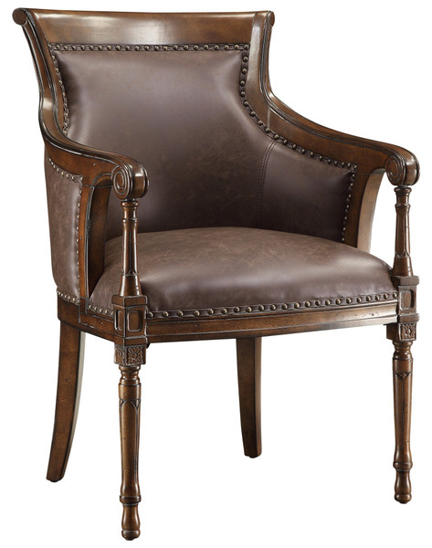 Kensington Leather Chair Cvfzr1309 By Crestview