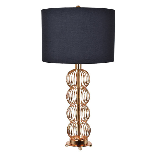 33"H French Gold Metal Turk Table Lamp Cvaer896 By Crestview