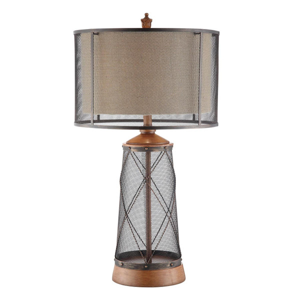 31"H Cage Table Lamp Cvaer732 By Crestview