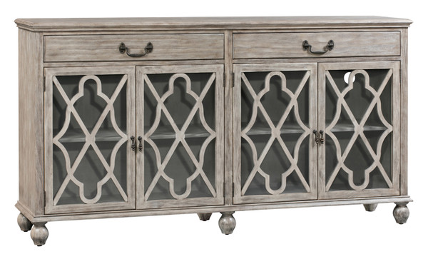 Hawthorne Estate 2 Drawer 4 Door Fretwork Sideboard CVFVR8015 By Crestview