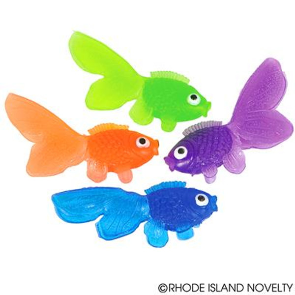 Assorted Color Vinyl Goldfish SLGOLCO By Rhode Island Novelty