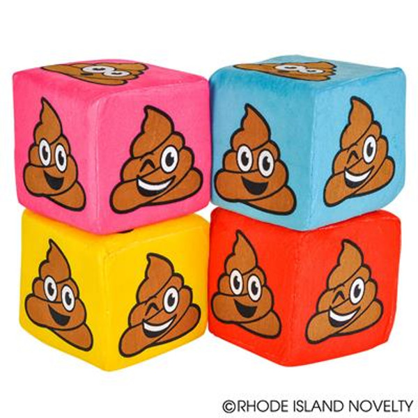 6" X 6" Qubz Emoticon Poop PFQEP30 By Rhode Island Novelty
