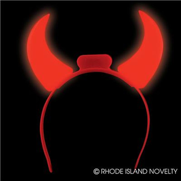 Light-Up Devil Horns Headband BODEVIL By Rhode Island Novelty