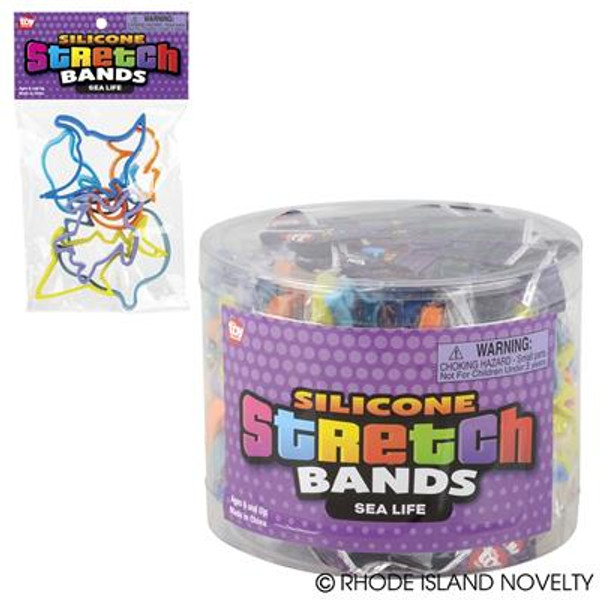 Sea Life Silicone Stretch Bands JBSSSEA By Rhode Island Novelty