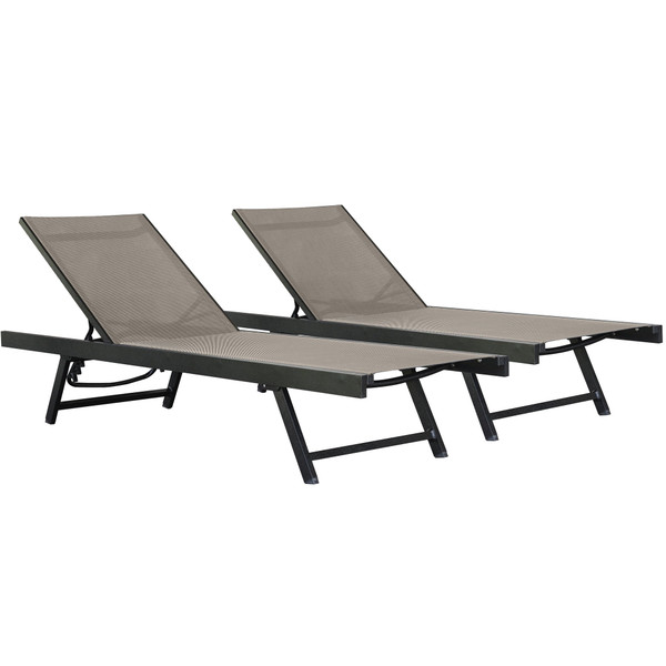 Urban Sun Lounger - Cocoa (2 pack) URBL2-CO By Vivere