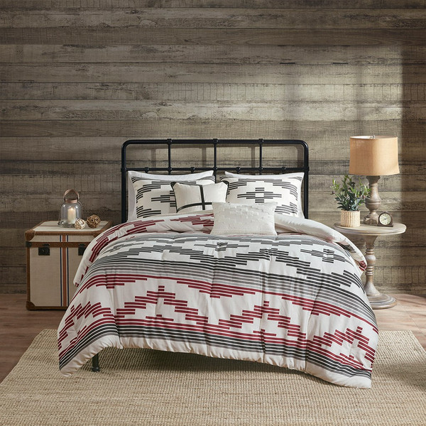 Simons 5 Piece Herringbone Oversized Comforter Set By Woolrich WR10-3236