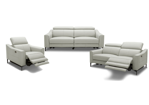 VGKVKM.5012-GRY-SET Divani Casa Eden - Modern Grey Leather Sofa Set By VIG Furniture