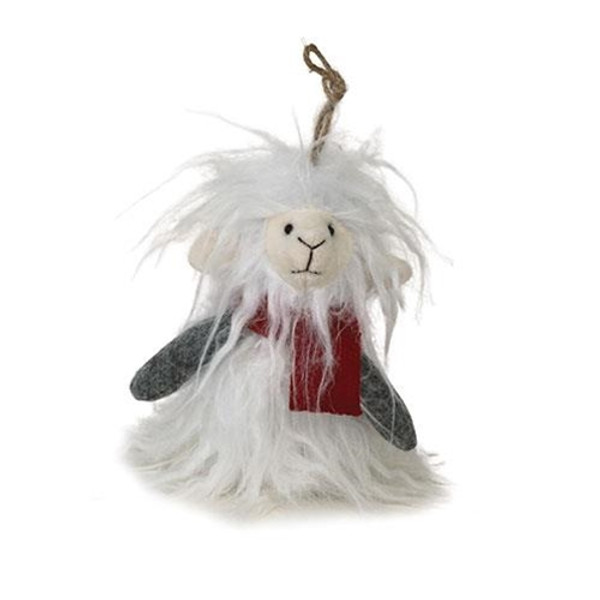 *Plush Furry Llama Ornament GADC2728 By CWI Gifts