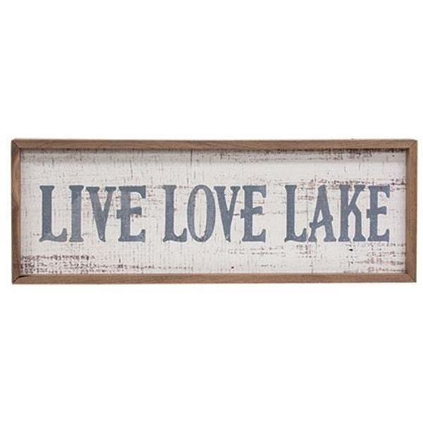 Live Love Lake Framed Print GKH25 By CWI Gifts