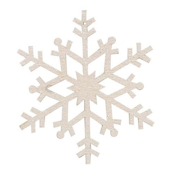 Lg White Snowflake Ornament GSHN2036 By CWI Gifts