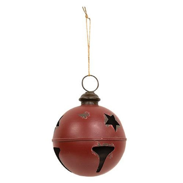 CWI Gifts GXCWI2103 Distressed Burgundy Jingle Bell 8.5"H
