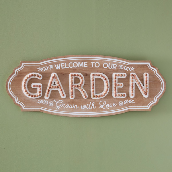 Welcome To Our Garden Wall Sign 440220 By CTW Home