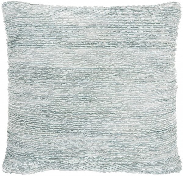 Teal And White Striped Throw Pillow 386038 By Homeroots