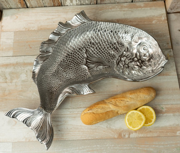 Fish Shaped Decorative Serving Tray 388583 By Homeroots