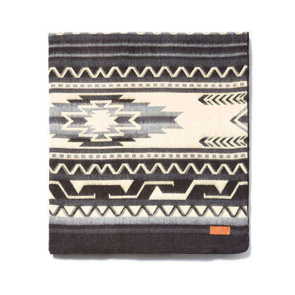 Ultra Soft Dark Gray Southwest Handmade Blanket 392090 By Homeroots