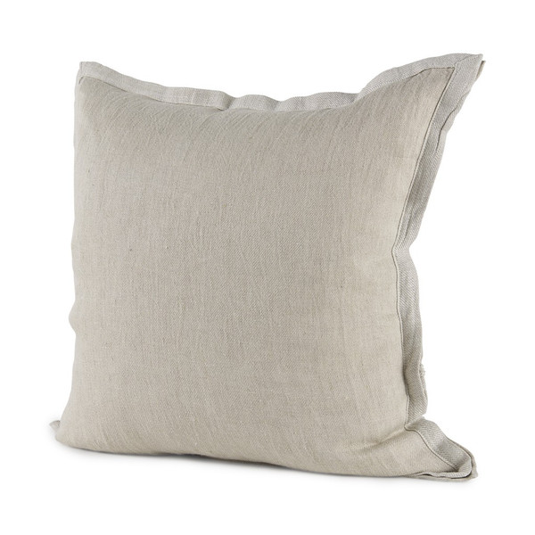 Cream Bordered Pillow Cover 392308 By Homeroots