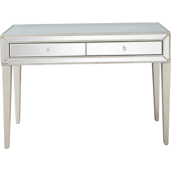 Silver Beaded Console Table 396814 By Homeroots