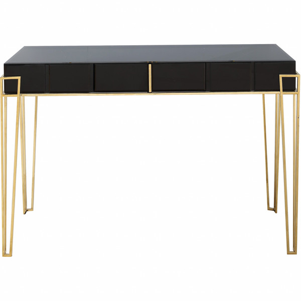Black Mirrored Console Table 396838 By Homeroots