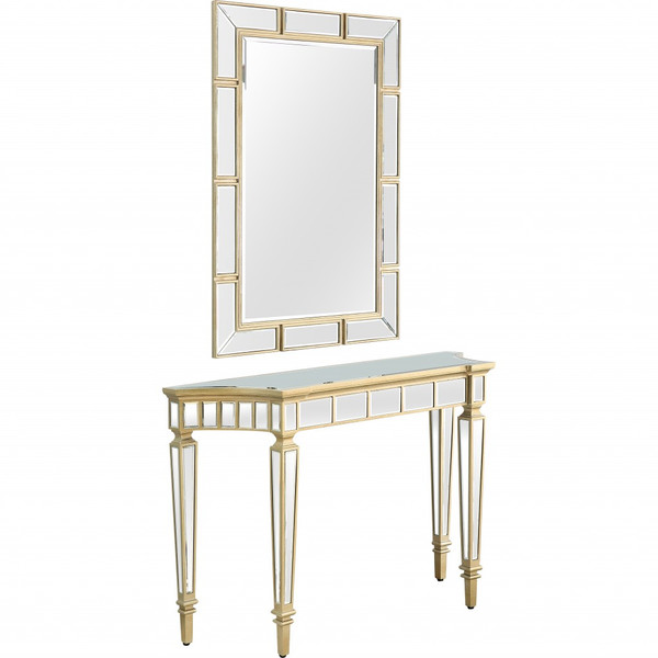 Svelte Mirror And Console Table 396849 By Homeroots