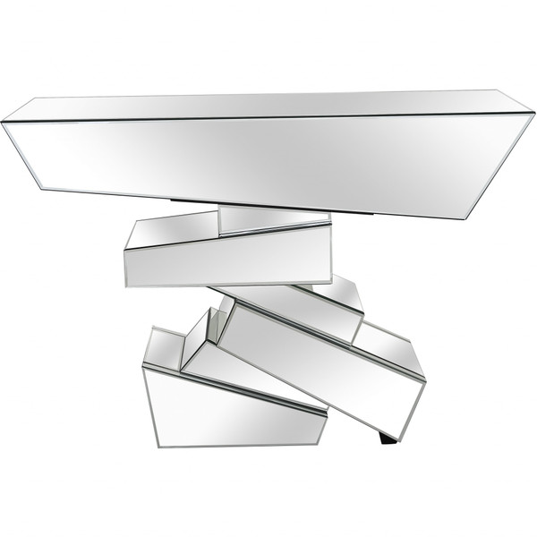 Silver 3D Console Table 396872 By Homeroots