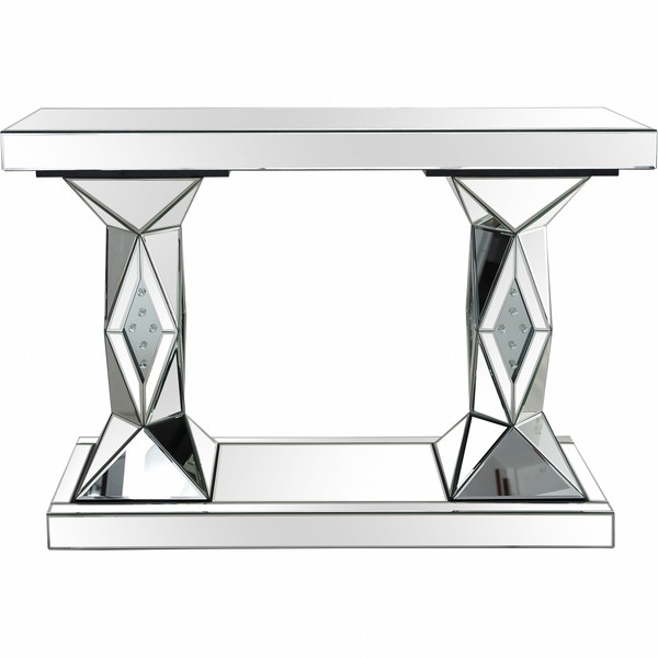 Silver Prism Console Table 396878 By Homeroots