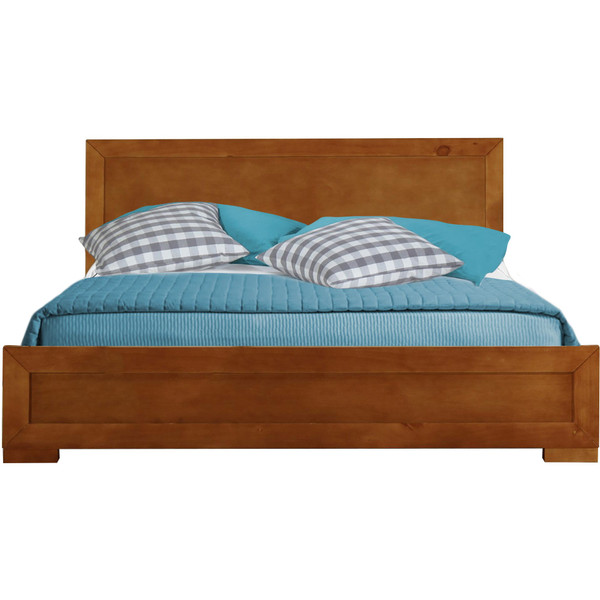 Oak Wood Twin Platform Bed 397083 By Homeroots