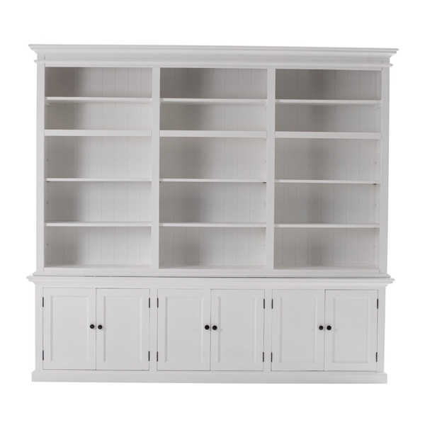 Classic White Triple-Bay Hutch Unit 397128 By Homeroots