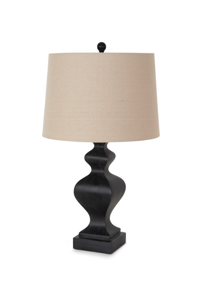 Set Of 2 Black Curvy Base Table Lamps 397274 By Homeroots