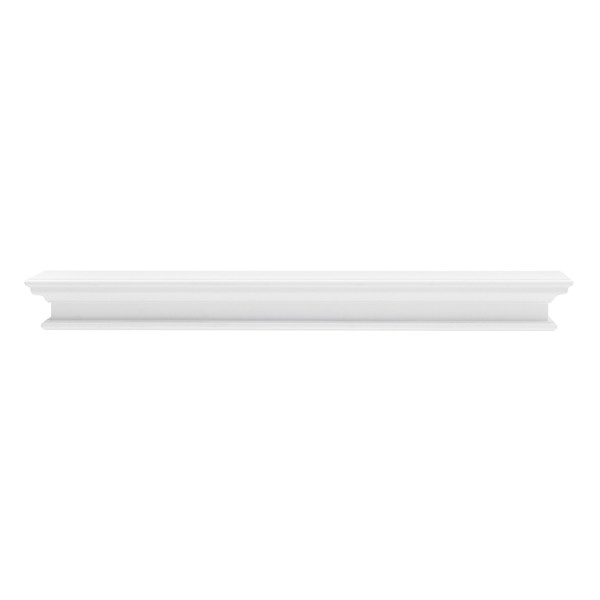 47" Classic White Xl Floating Wall Shelf 397789 By Homeroots