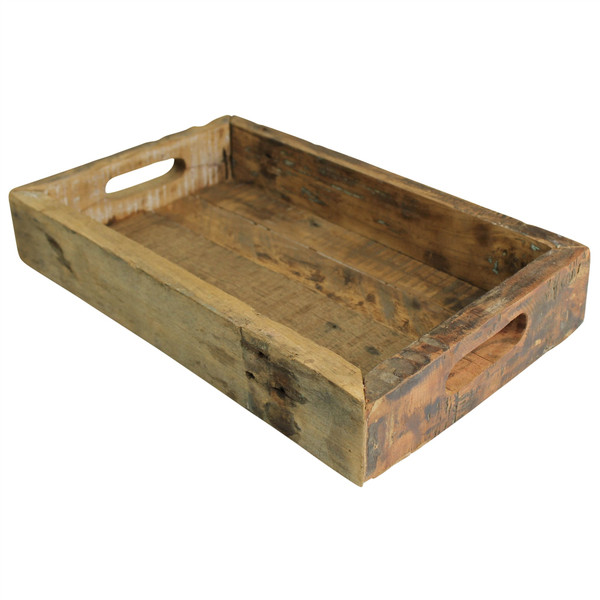 Petite Wooden Block Serving Tray 397909 By Homeroots