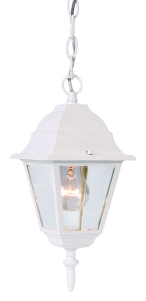 Builder'S Choice 1-Light Textured White Hanging Light 397994 By Homeroots