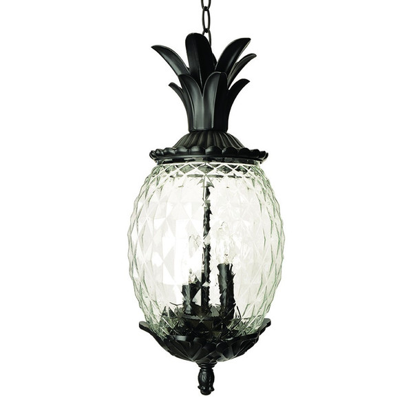 Lanai 3-Light Black Coral Hanging Light 398016 By Homeroots