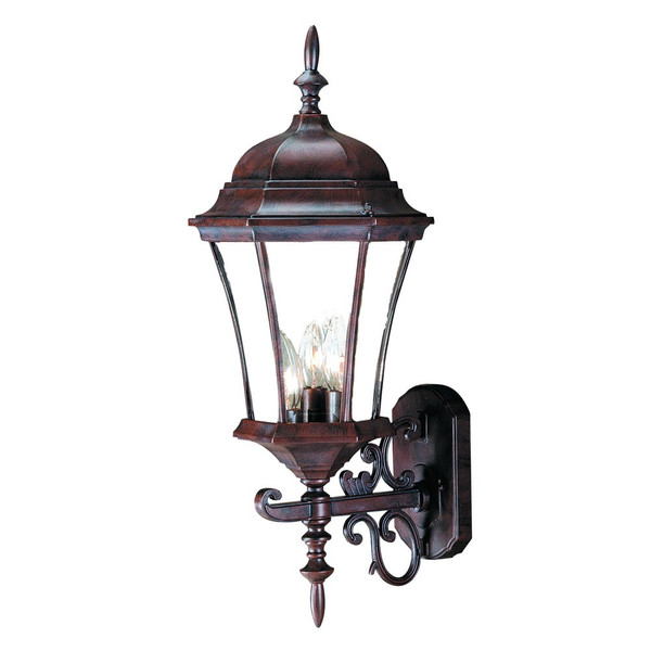 Bryn Mawr 3-Light Burled Walnut Wall Light 398381 By Homeroots