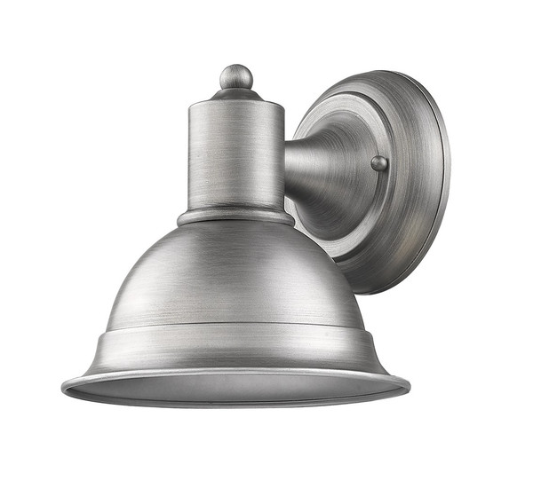 Colton 1-Light Matte Nickel Wall Light 398464 By Homeroots