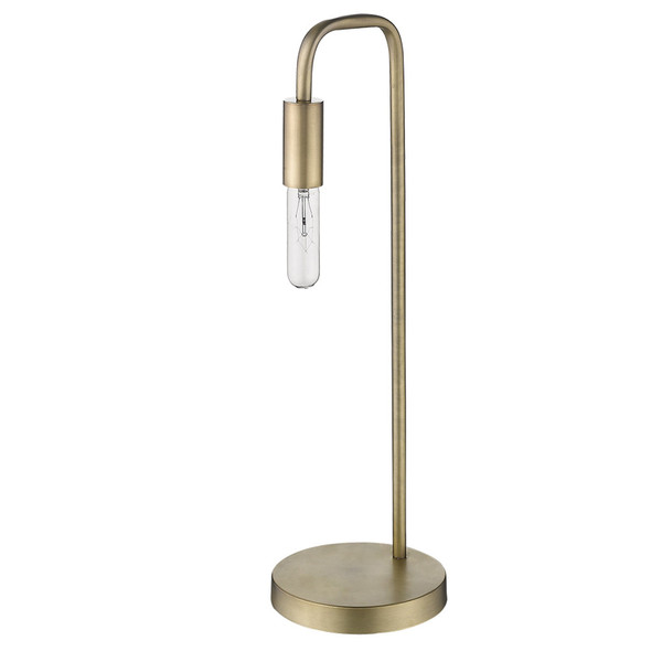 Perret 1-Light Aged Brass Table Lamp 399144 By Homeroots