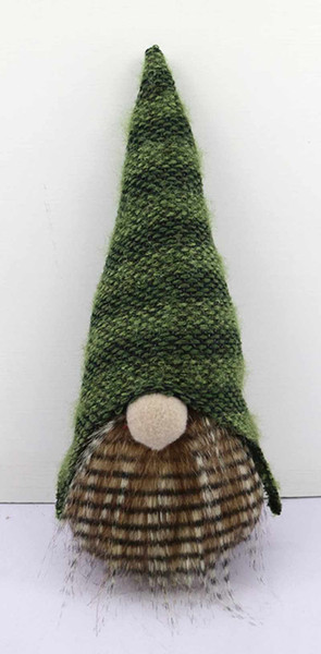 Dark And Light Green Striped Gnome 399301 By Homeroots