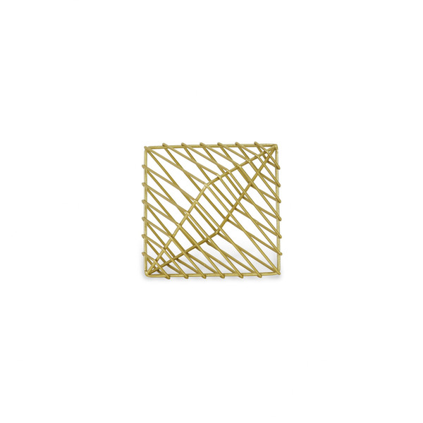 Petite Gold Metal Decorative Sculpture 399632 By Homeroots