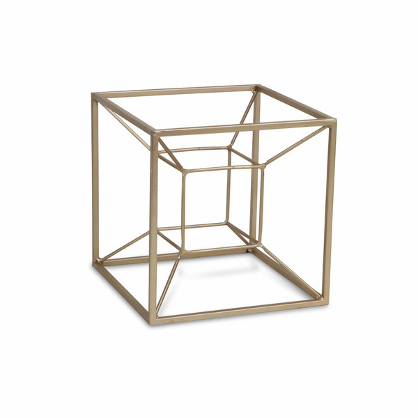 Jumbo Metal 3D Cube Decorative Sculpture 399637 By Homeroots
