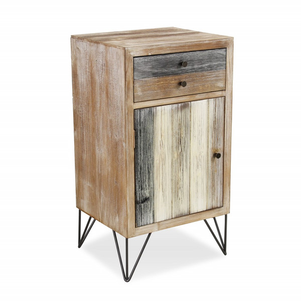 Modern Urban Rustic End Or Side Table 399697 By Homeroots