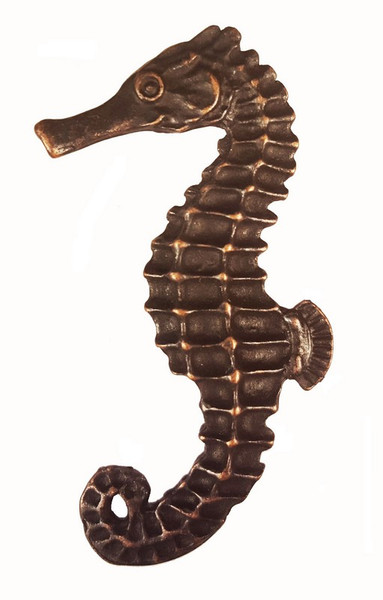 235-ORB Large Seahorse Left Facing Cabinet Knob - Oil Rubbed Bronze