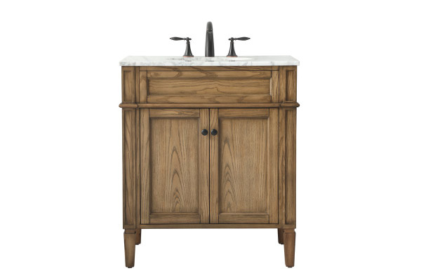 30 Inch Single Bathroom Vanity In Driftwood VF12530DW By Elegant Lighting