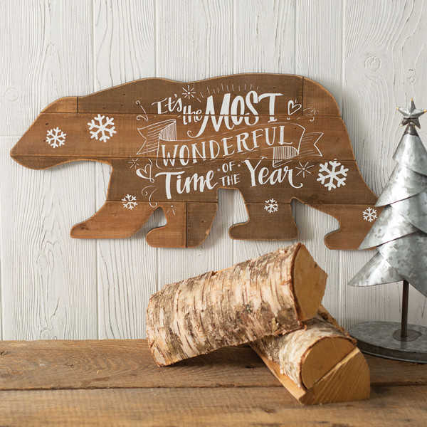 Wonderful Time Of The Year Bear Sign 530460 By CTW Home