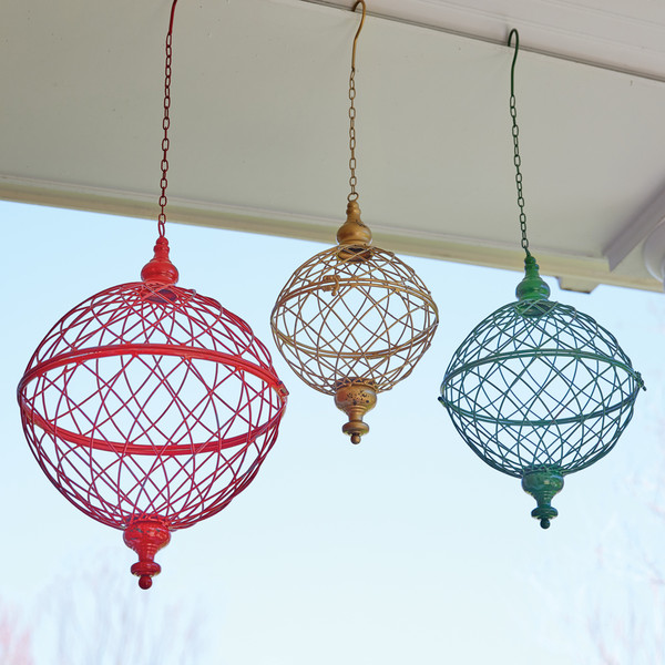 Set Of Three Outdoor Jumbo Christmas Ornaments 770521 By CTW Home