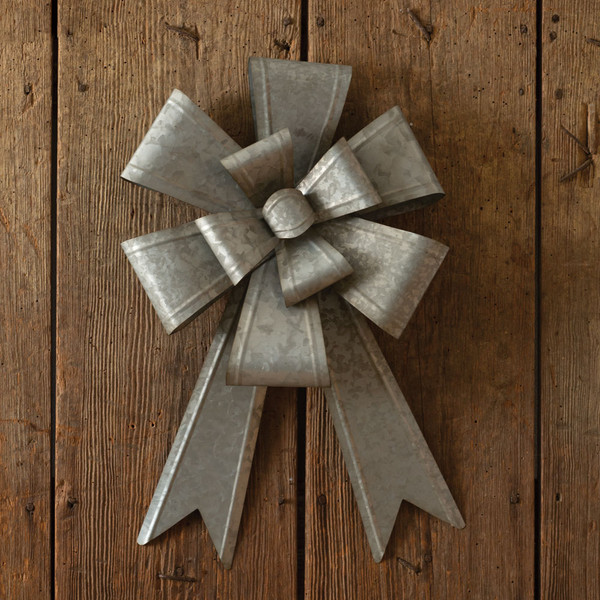 Oversized Galvanized Metal Bow 770535 By CTW Home